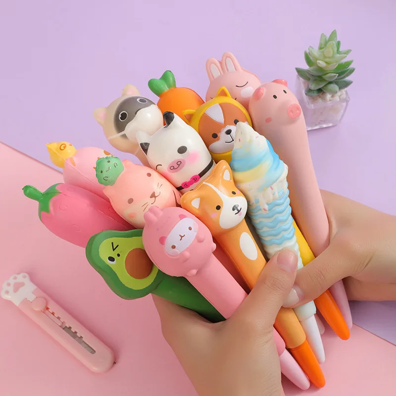 1 vent cute soft glue pen Kawaii stationery office school supplies decompression creative sweet cute cartoon pen
1 vent cute soft glue pen Kawaii stationery office school supplies decompression creative sweet cute cartoon pen