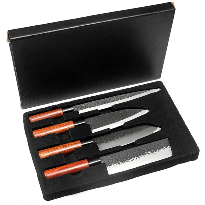 Chef Knife Set Hand Forged Blade Sashimi Knife High Carbon Steel Kitchen Knife With Box Meat Slicing Knives Home Cooking Or GIFT
Chef Knife Set Hand Forged Blade Sashimi Knife High Carbon Steel Kitchen Knife With Box Meat Slicing Knives Home Cooking Or GIFT