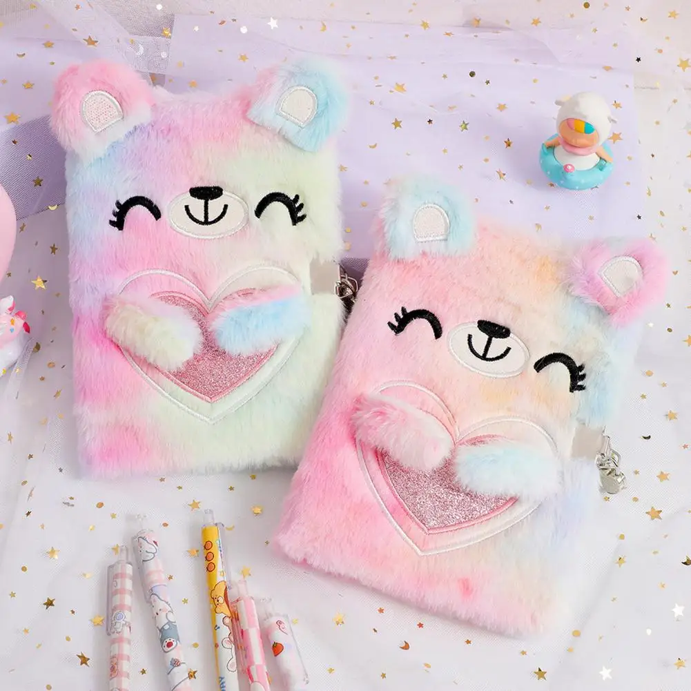 Useful Teenager Girl Keep Diary Lockable Plush Notebook Korean Style School Note Book Cartoon Shape For Gift Bloco De Notas
Useful Teenager Girl Keep Diary Lockable Plush Notebook Korean Style School Note Book Cartoon Shape For Gift Bloco De Notas