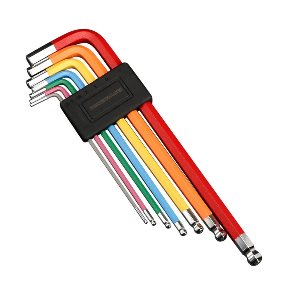 Professional L-Shaped Bicycle Hex Wrench Set 1.5 To 6mm MTB Road Bike Repair Tools Colorful Hexagon Spanner Flat Ball Opening
Professional L-Shaped Bicycle Hex Wrench Set 1.5 To 6mm MTB Road Bike Repair Tools Colorful Hexagon Spanner Flat Ball Opening