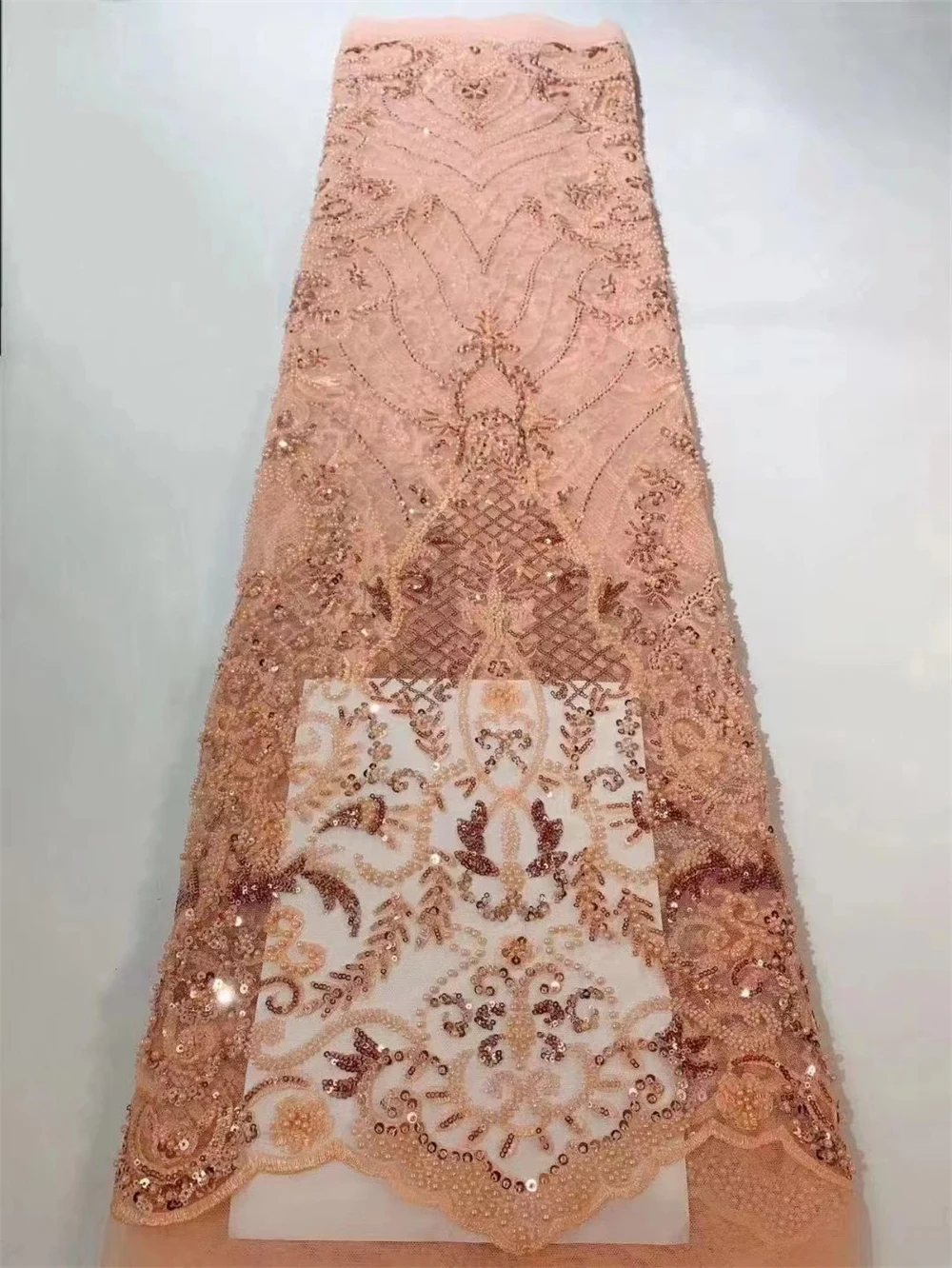 Luxury Sequins African Lace Fabric High Quality Beads Groom Nigerian Wedding Bridal Embroidery French Tulle Lace Fabri XC0017 
Luxury Sequins African Lace Fabric High Quality Beads Groom Nigerian Wedding Bridal Embroidery French Tulle Lace Fabri XC0017