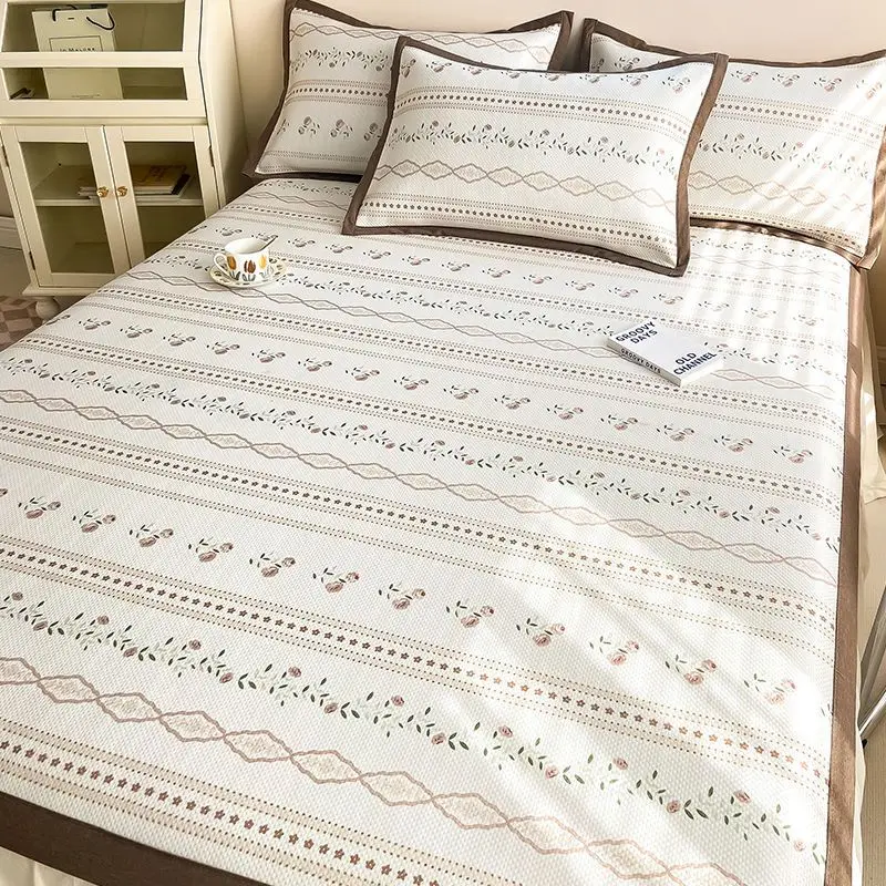 Brown Rose Stripe Cooling Mattress Cover Cool Bedspread For Double Bed Promotion Washable Folding Flats Dorms Pillowcases3PCS
Brown Rose Stripe Cooling Mattress Cover Cool Bedspread For Double Bed Promotion Washable Folding Flats Dorms Pillowcases3PCS