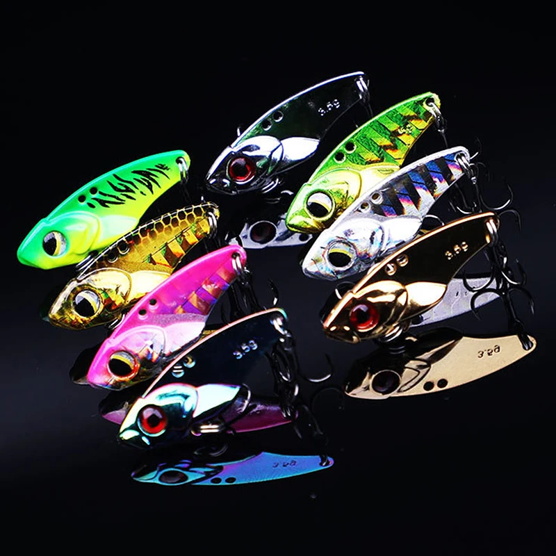 

1pcs 3.5-10g Metal Spinner Fishing Bait VIB Spoon Fishing Lure Crankbait Bass Artificial Hard Baits Cicada VIB Fishing Tackle