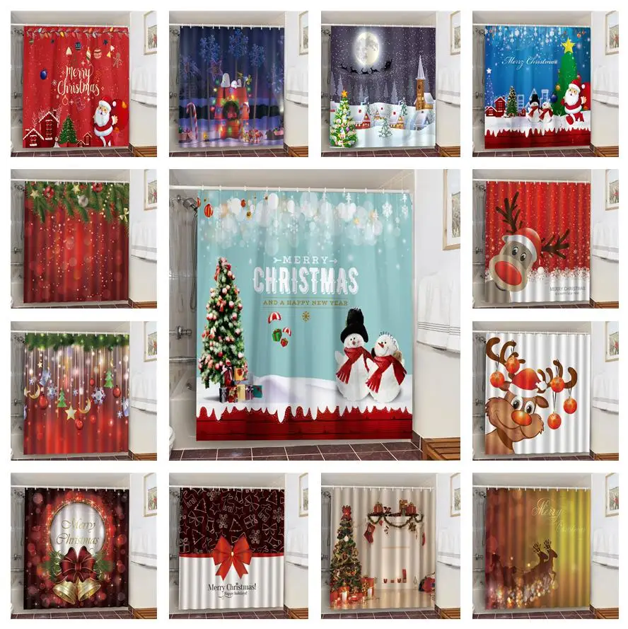 Занавеска для душа с рождественскими елками, снеговиком, Санта-Клаусом, снежинками, s занавеска для ванной из полиэстера, водонепроницаемая ...
Занавеска для душа с рождественскими елками, снеговиком, Санта-Клаусом, снежинками, s занавеска для ванной из полиэстера, водонепроницаемая ...