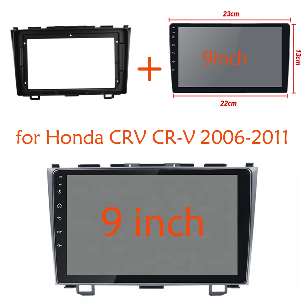 byncg Car Radio Fascias for Honda CRV CR-V 2006-2011 9 Inch Stereo Panel Dashboard Kit Refitting Installation Frame
byncg Car Radio Fascias for Honda CRV CR-V 2006-2011 9 Inch Stereo Panel Dashboard Kit Refitting Installation Frame