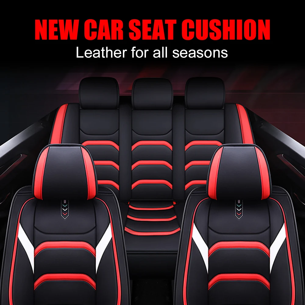 New Car Seat Cover Universal PU Leather Seat Cushion Protector Front and Rear Seats Protective Cover for Sedans SUV Pickup Truck
New Car Seat Cover Universal PU Leather Seat Cushion Protector Front and Rear Seats Protective Cover for Sedans SUV Pickup Truck
