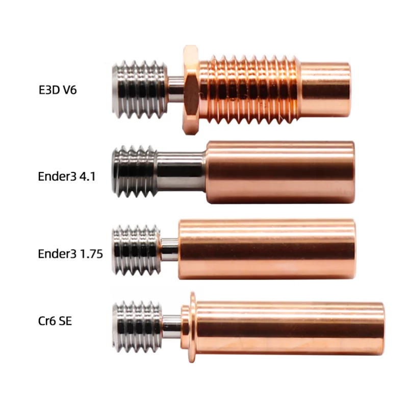 Ender3 CR10 CR6SE Red Copper Titanium Alloy Throat Pipe High Temperature Resistant M6 3D Printer Accessories Print Parts
Ender3 CR10 CR6SE Red Copper Titanium Alloy Throat Pipe High Temperature Resistant M6 3D Printer Accessories Print Parts