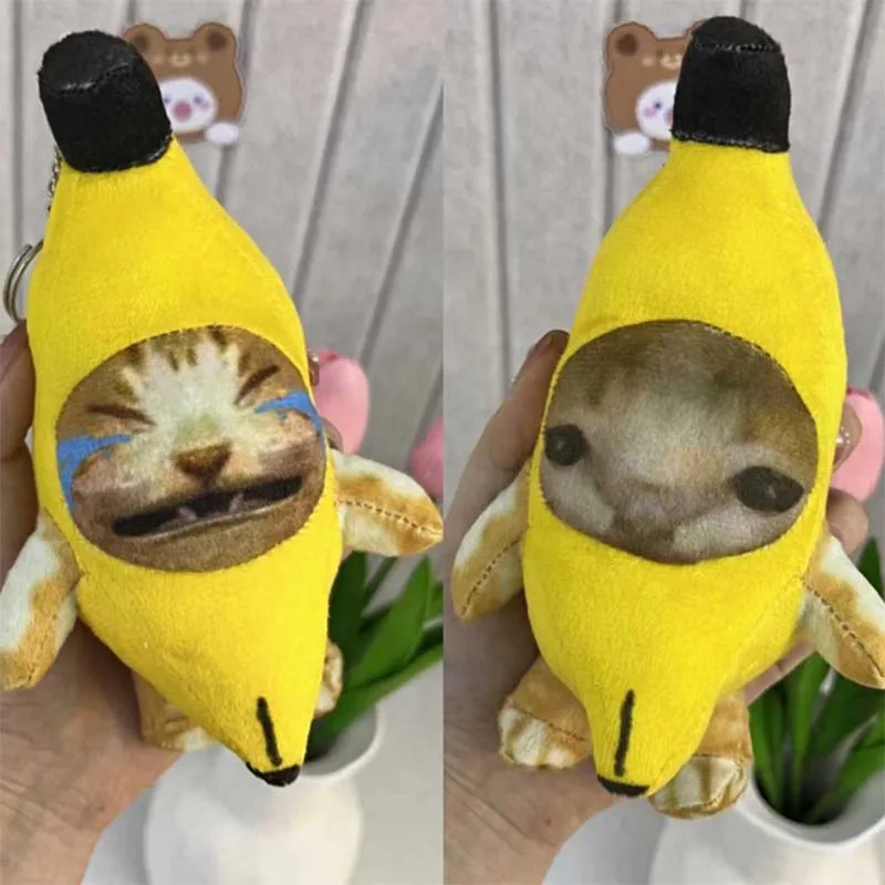 15cm Banana Cat Plush Toys Cute Crying Banana Cat Plush Doll Keychain Funny Voice Pendant Cry Cat Keyring Children Birthday Gift
15cm Banana Cat Plush Toys Cute Crying Banana Cat Plush Doll Keychain Funny Voice Pendant Cry Cat Keyring Children Birthday Gift
