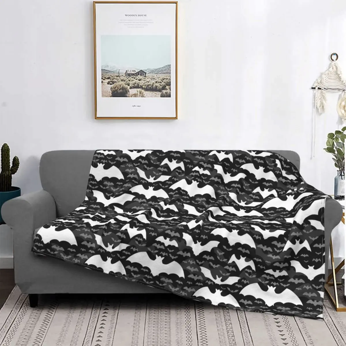 Bat Halloween Pattern with Flying Bat Blanket Flannel Print Animal Portable Super Cool Blanket for Home Car Bed Cover
Bat Halloween Pattern with Flying Bat Blanket Flannel Print Animal Portable Super Cool Blanket for Home Car Bed Cover