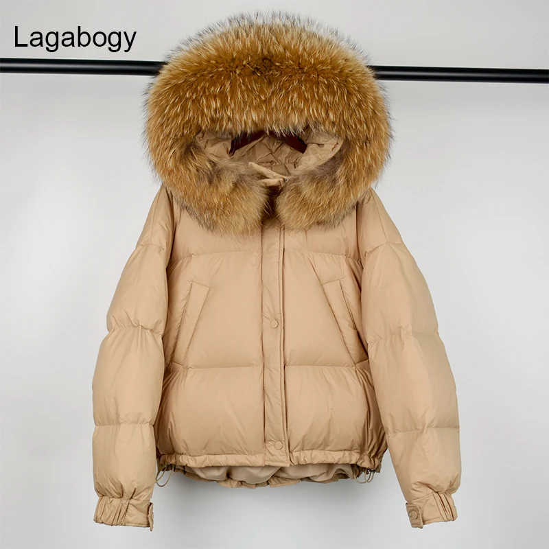 Lagabogy 2021 Winter Women Natural Raccoon Fur White Duck Down Coat Female Hooded Warm Puffer Jacket Loose Parkas Snow Outwear
Lagabogy 2021 Winter Women Natural Raccoon Fur White Duck Down Coat Female Hooded Warm Puffer Jacket Loose Parkas Snow Outwear