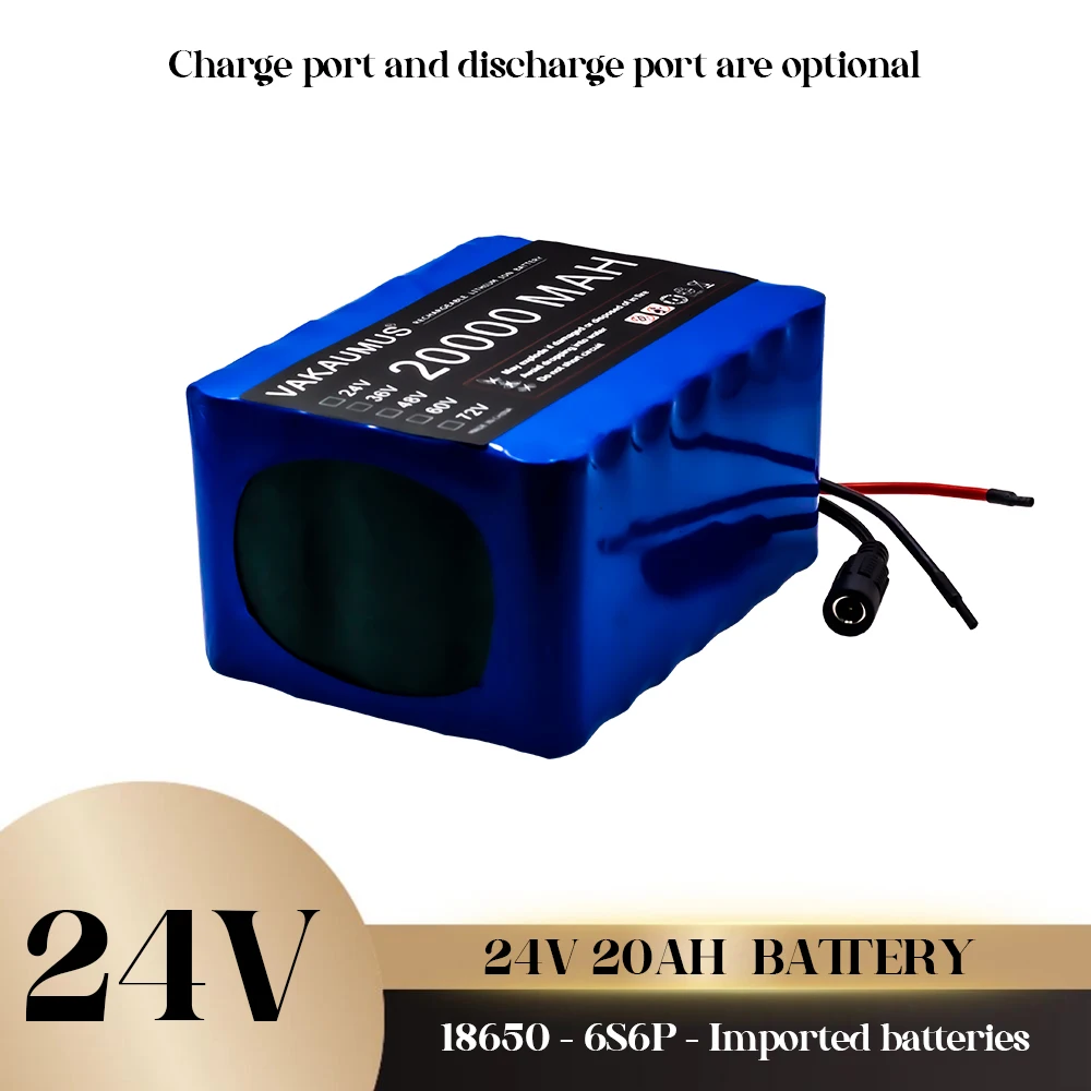 6S6P 24V 20AH Battery Pack 25.2V 20000MAH BMS Electric Bicycle Toy Car 18650 Lithium Ion Battery Pack + Charger Strong Power
6S6P 24V 20AH Battery Pack 25.2V 20000MAH BMS Electric Bicycle Toy Car 18650 Lithium Ion Battery Pack + Charger Strong Power