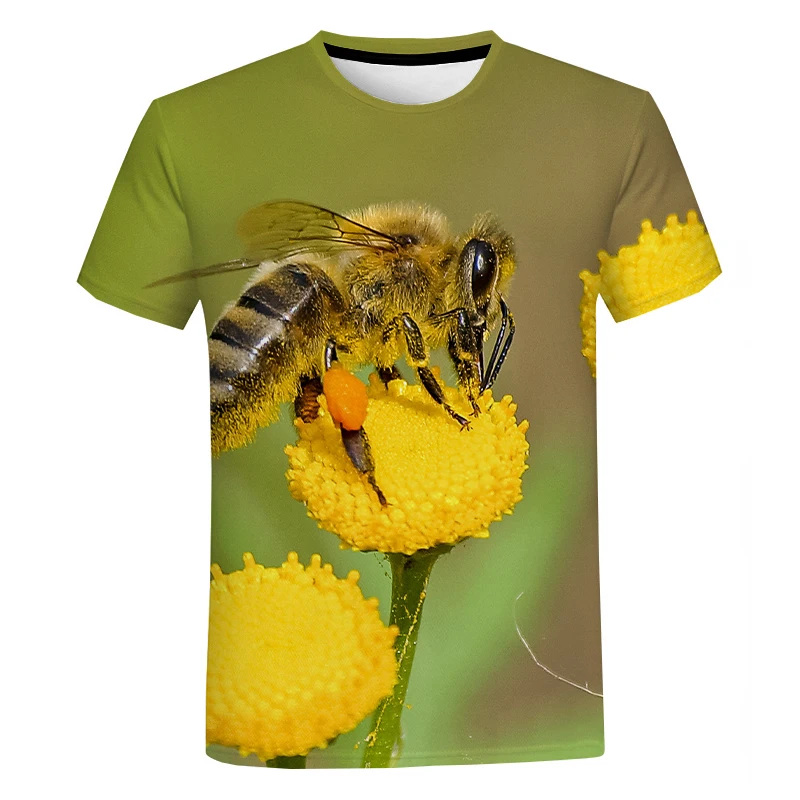 Summer Animal Bee 3D Printed T-shirt Men's and Women's Fashion Casual Short-sleeved Streetwear T-shirt Top
Summer Animal Bee 3D Printed T-shirt Men's and Women's Fashion Casual Short-sleeved Streetwear T-shirt Top