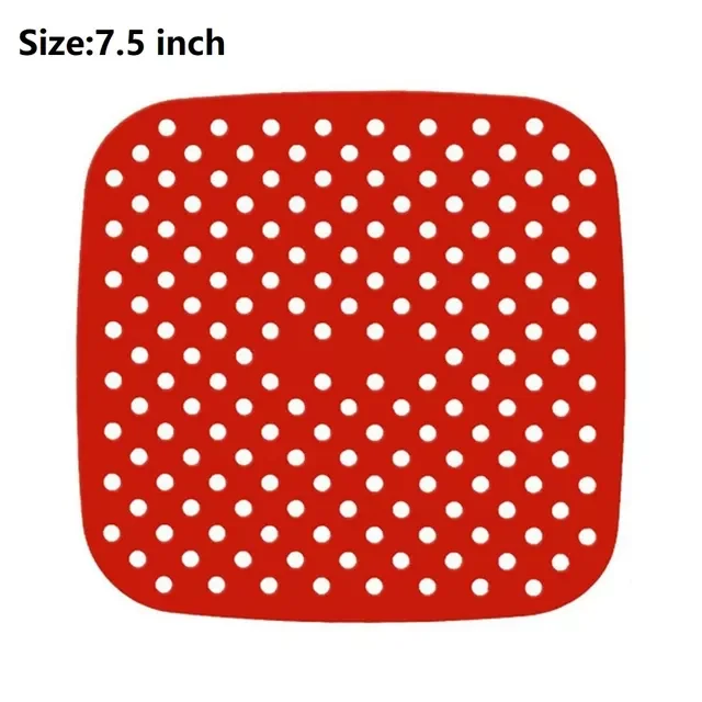 Square Air Fryer Silicone Accessories Air Fryer Non-stick Durable Pad Scale Place Mat Kitchenware Black/Red
Square Air Fryer Silicone Accessories Air Fryer Non-stick Durable Pad Scale Place Mat Kitchenware Black/Red