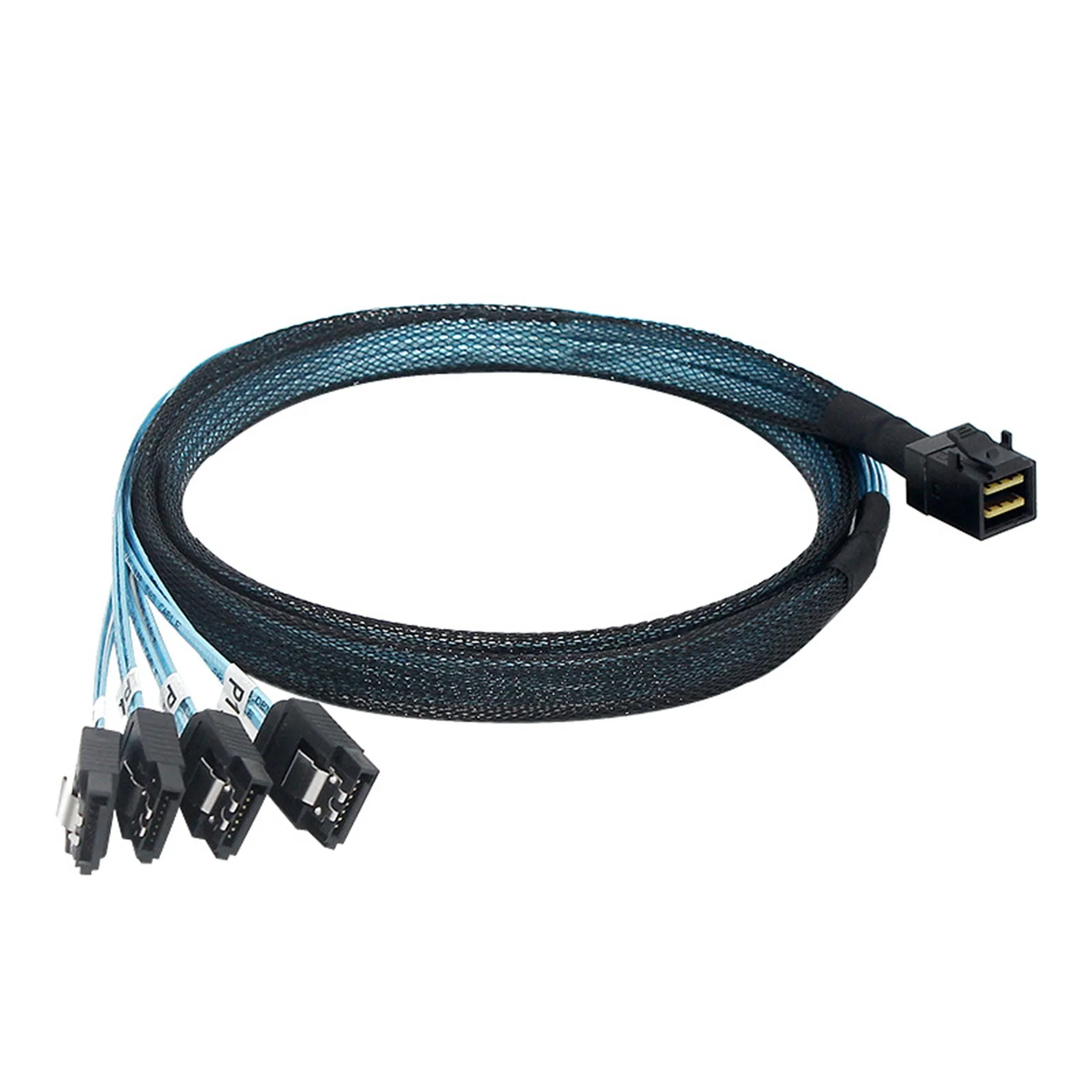 Mini SAS HD SFF 8643 to 4 SATA SATA3.0 Hard Disk Cable 6 Gbps Server External Hard Disk Adapter Cable 50cm
Mini SAS HD SFF 8643 to 4 SATA SATA3.0 Hard Disk Cable 6 Gbps Server External Hard Disk Adapter Cable 50cm