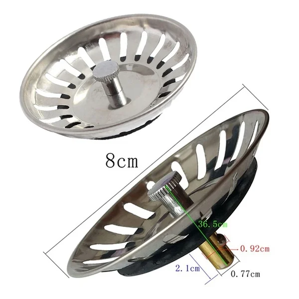 

1PC Kitchen Sieve Fry French Chef Basket Sink Sewer Accessories Tools Mesh Basket Rinse Strainer Stainless Steel Sink Filter
