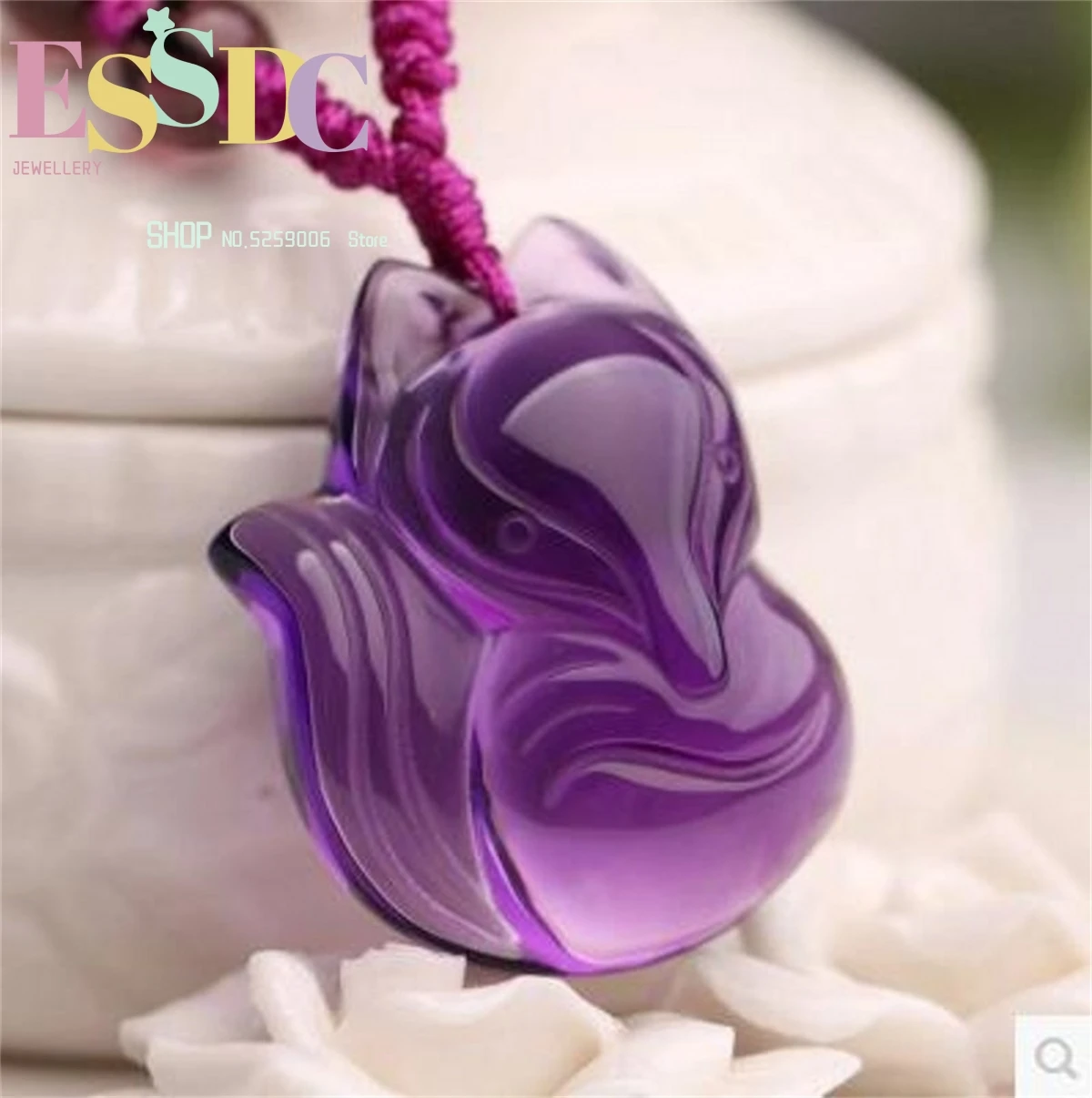 Wholesale Amethyst Pendants Women's Crystal Fox Necklace Sweater Clavicle Personality Chain Jewelry Charm Fashion Amulet Gift
Wholesale Amethyst Pendants Women's Crystal Fox Necklace Sweater Clavicle Personality Chain Jewelry Charm Fashion Amulet Gift