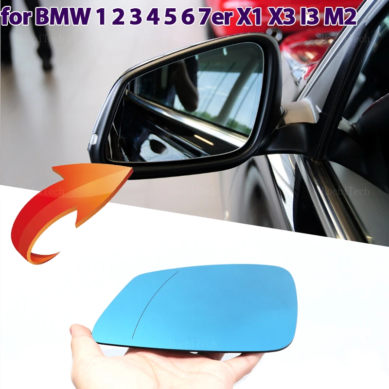 

Left&Right Side Blue Heated Wing Mirror Glass Wide Rearview Mirror for BMW E84 F48 F20 F21 F40 F22 F23 F30 F31 F34 F10 F07 F11