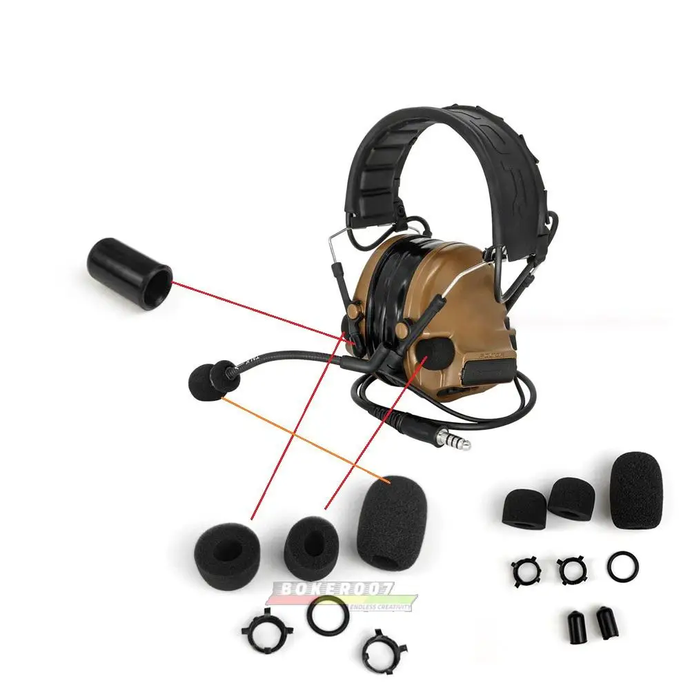 Tac-Sky Comtac III C3 C2 Pickup Noise Cancelling Tactical Headphone Microphone Sponge Replacement Accessories
Tac-Sky Comtac III C3 C2 Pickup Noise Cancelling Tactical Headphone Microphone Sponge Replacement Accessories