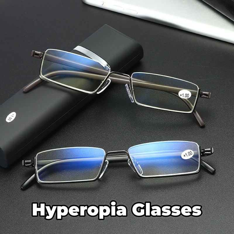 2023 New Fashion Half Frame Presbyopia Glasses for Men and Women Portable Box Eyeglasses Anti Blue Light Presbyopia eyewear
2023 New Fashion Half Frame Presbyopia Glasses for Men and Women Portable Box Eyeglasses Anti Blue Light Presbyopia eyewear