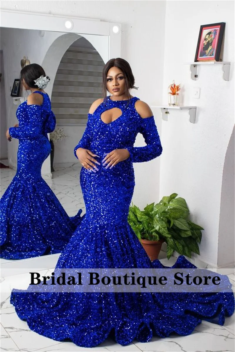 Royal Blue Sparkly Sequins Mermaid Prom Dresses 2022 Off Shoulder Wedding Party Dress Evening Gowns Vestido De Fiesta
Royal Blue Sparkly Sequins Mermaid Prom Dresses 2022 Off Shoulder Wedding Party Dress Evening Gowns Vestido De Fiesta