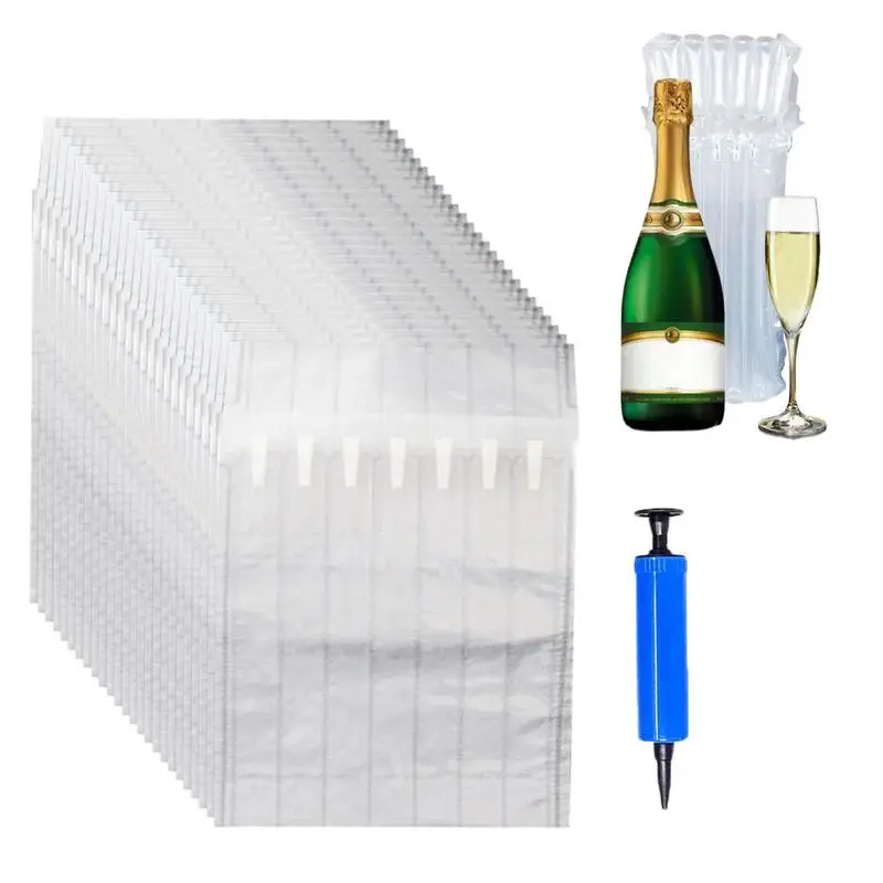 

Air Column Bubble Wrap Roll Buffer Inflatable Protect Bag Cushion Packing Shipping Fragile Glass Bottle Protector