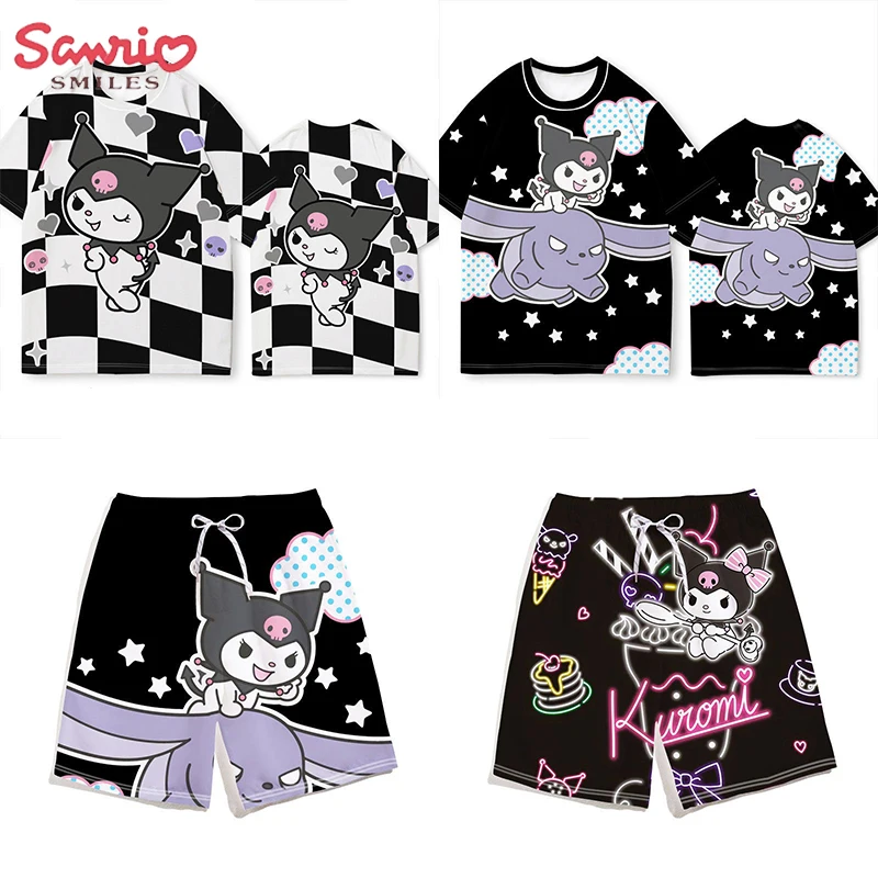 Kawaii Sanrios аниме серия Hello Kitty Kuromi Ins Imp хлопковые топы с коротким рукавом шорты Милая мультяшная Свободная Повседневная футболка Y2K
Kawaii Sanrios аниме серия Hello Kitty Kuromi Ins Imp хлопковые топы с коротким рукавом шорты Милая мультяшная Свободная Повседневная футболка Y2K