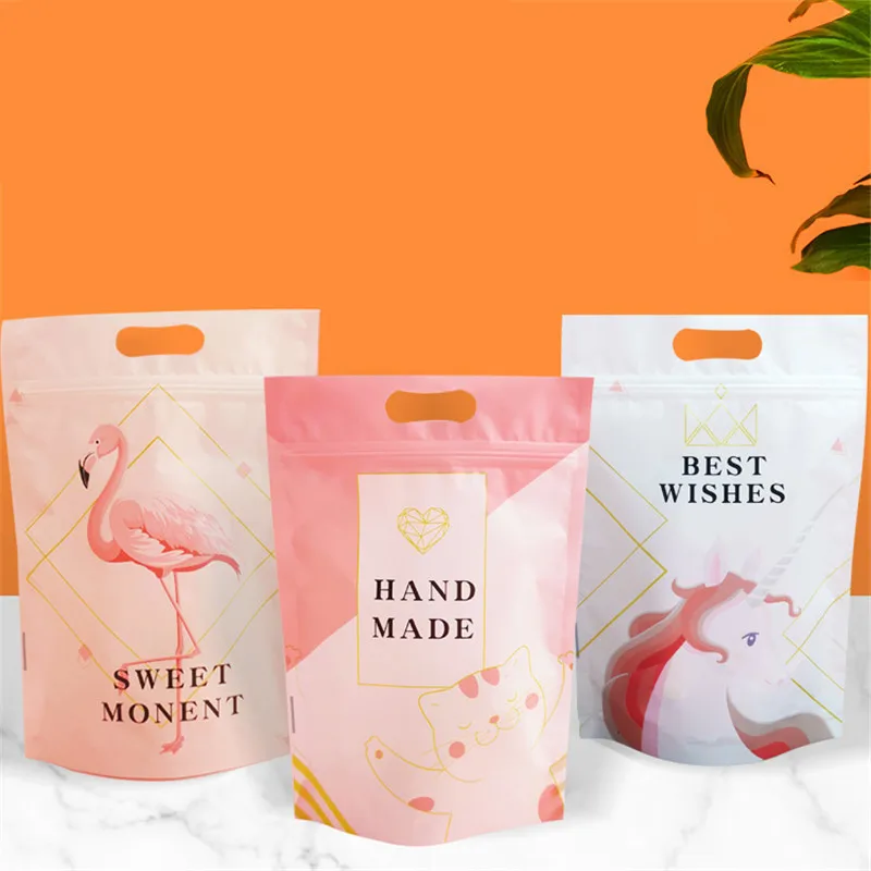 50Pcs Plastic Cartoon Stand-Up Nougat Snowflake Puff Pastry Zippered Ziplock Bags Biscuit Candy Packaging
50Pcs Plastic Cartoon Stand-Up Nougat Snowflake Puff Pastry Zippered Ziplock Bags Biscuit Candy Packaging