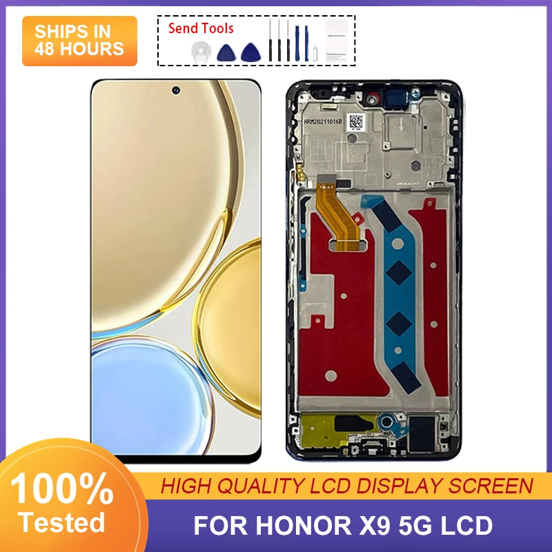 

6.81 Inch 5G X9 2022 Display For Huawei Honor X9 Lcd Touch Panel Screen Digitizer ANY-NX1 Assembly Free Shipping With Tools 1Pcs