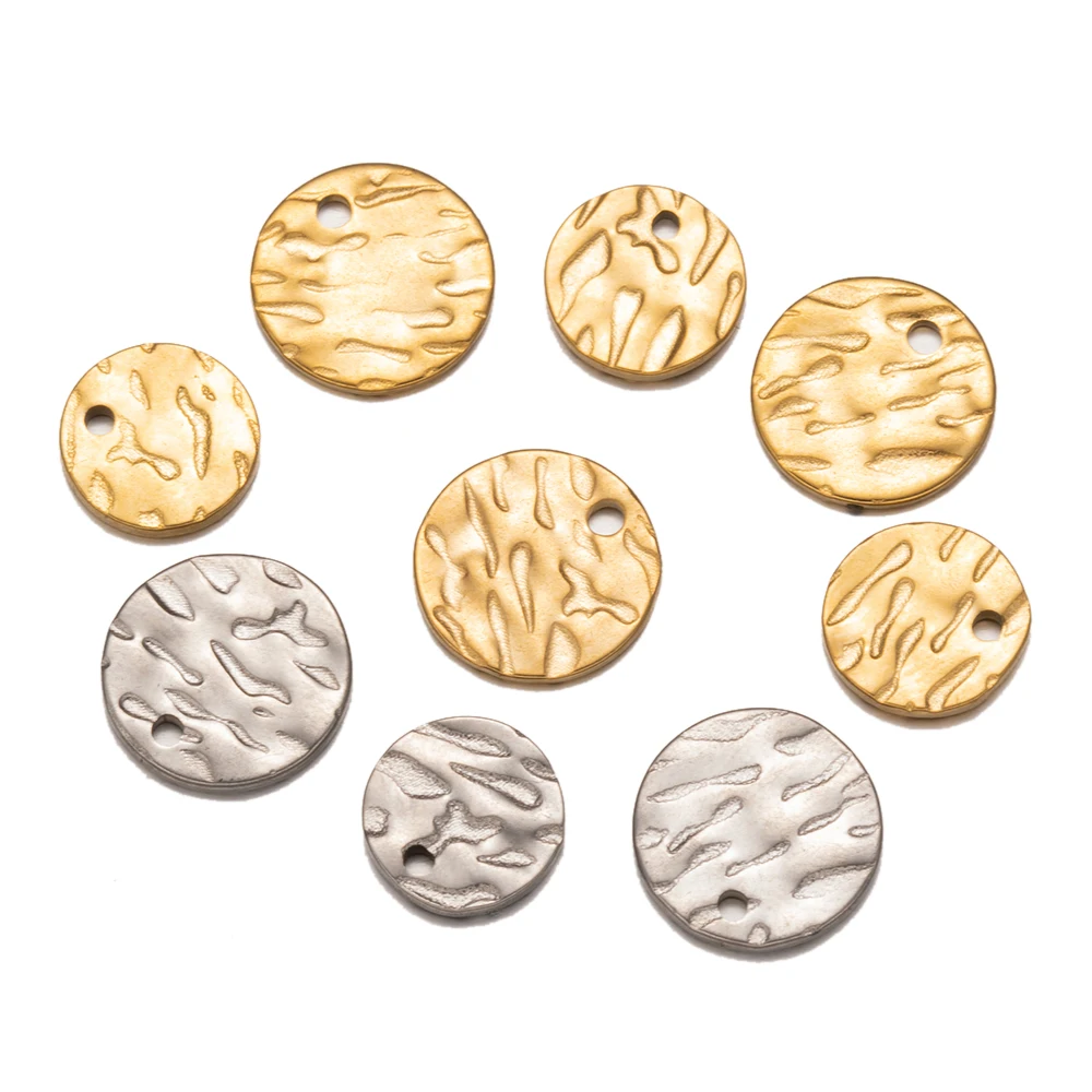 10pcs/Lot Stainless Steel Vintage Embossed Round Hang Tag Pendants For DIY Bracelets Charms Jewelry Making Supplies Materials
10pcs/Lot Stainless Steel Vintage Embossed Round Hang Tag Pendants For DIY Bracelets Charms Jewelry Making Supplies Materials