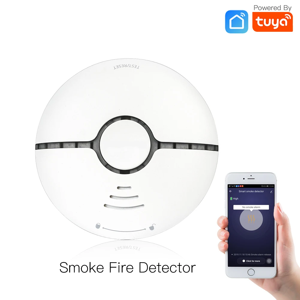 Wi-Fi Smoke Sensor Alarm Smoke Fire Detector Suitable for Residential, Shopping Malls, Warehouses Red Running Lights
Wi-Fi Smoke Sensor Alarm Smoke Fire Detector Suitable for Residential, Shopping Malls, Warehouses Red Running Lights