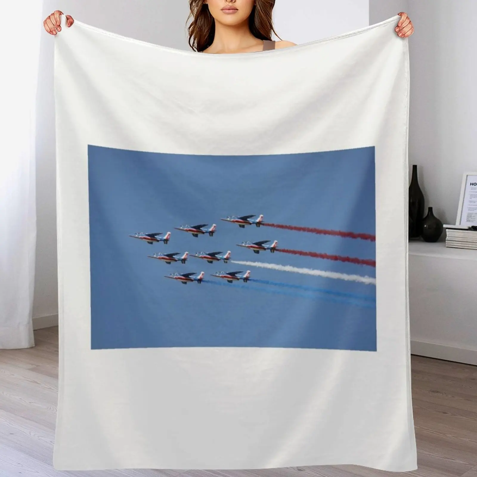 Пatrouille de France over Yorktown Вирджиния Плед Роскошные одеяла для диванов на диван Одеяла