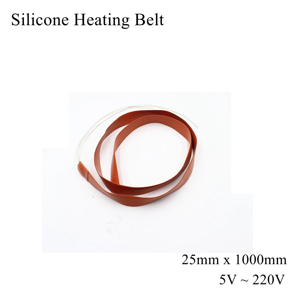 25mm x 1000mm 12V 220V Silicone Rubber Heating Belt Band Heater Oil Engine Tank Mat Plate Strip Pad Sheet Waterproof 3D Printer
25mm x 1000mm 12V 220V Silicone Rubber Heating Belt Band Heater Oil Engine Tank Mat Plate Strip Pad Sheet Waterproof 3D Printer