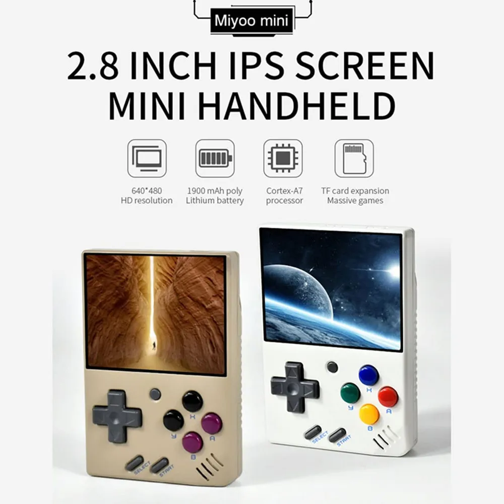 Portable Retro Handheld Video Game Console MIYOO MINI V2 Linux System Classic Gaming Emulator 2.8Inch IPS HD Screen Games Gifts
Portable Retro Handheld Video Game Console MIYOO MINI V2 Linux System Classic Gaming Emulator 2.8Inch IPS HD Screen Games Gifts
