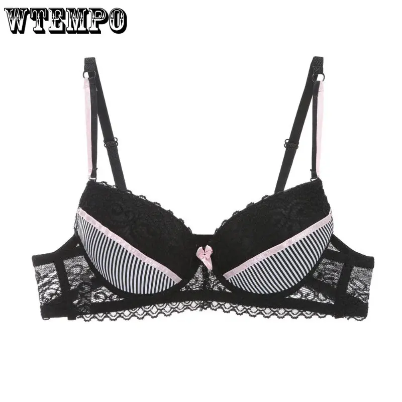 Бюстгальтер пуш-ап женский тонкий, пикантное нижнее белье в полоску, плотный удобный, закрывающий пуш-ап, для чувственного нижнего белья 
Бюстгальтер пуш-ап женский тонкий, пикантное нижнее белье в полоску, плотный удобный, закрывающий пуш-ап, для чувственного нижнего белья