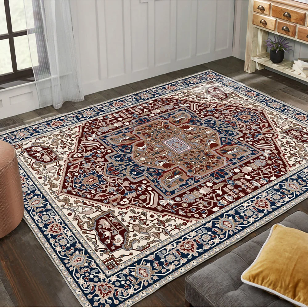 European Modern Mat Retro Bohemian Rug For The Living Room Bedroom Decor Carpet Home Illustration Kitchen Bath Floor Mat Tapis
European Modern Mat Retro Bohemian Rug For The Living Room Bedroom Decor Carpet Home Illustration Kitchen Bath Floor Mat Tapis