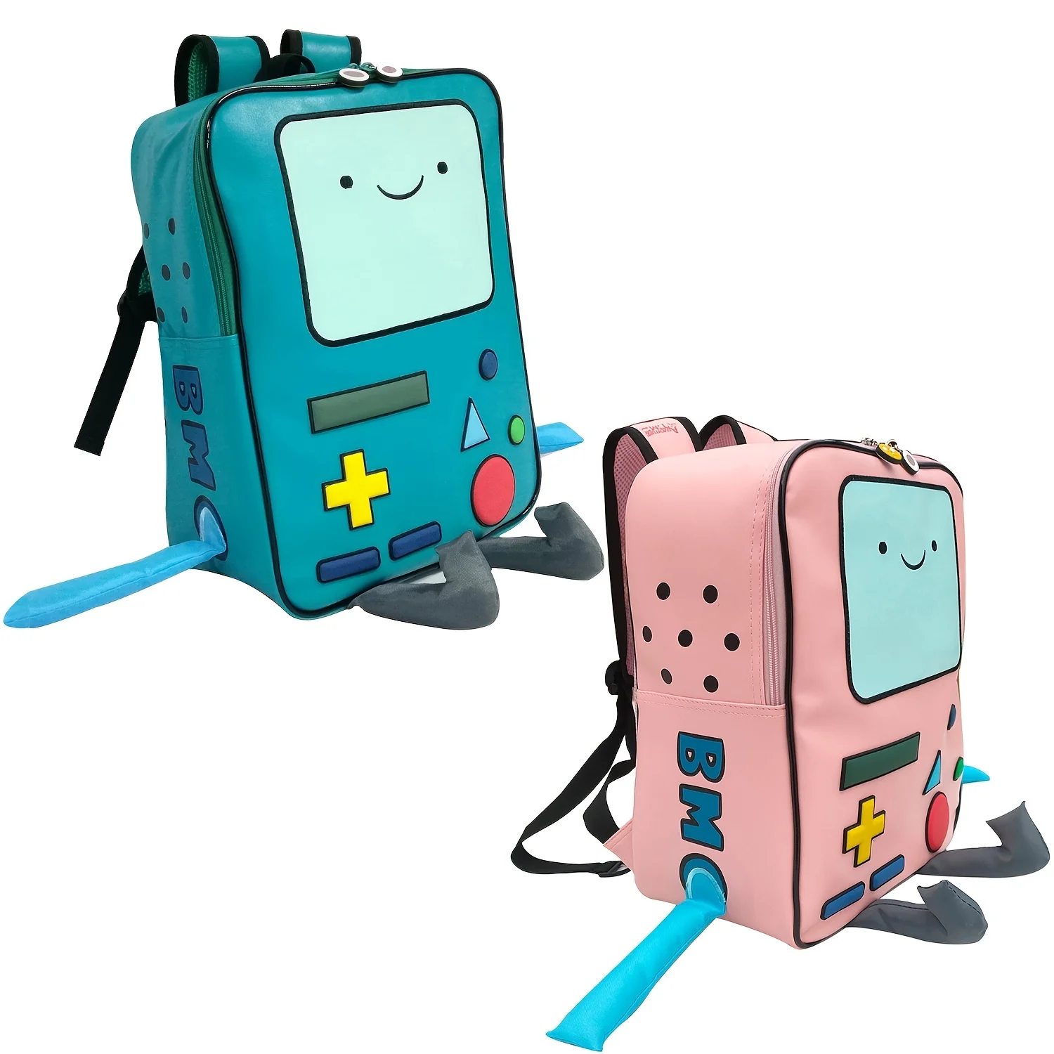 

Cute Cartoon Robot 16" Laptop Backpack - Perfect for Women, Men, Students & Teachers - Waterproof PU & Available in Green & Blue