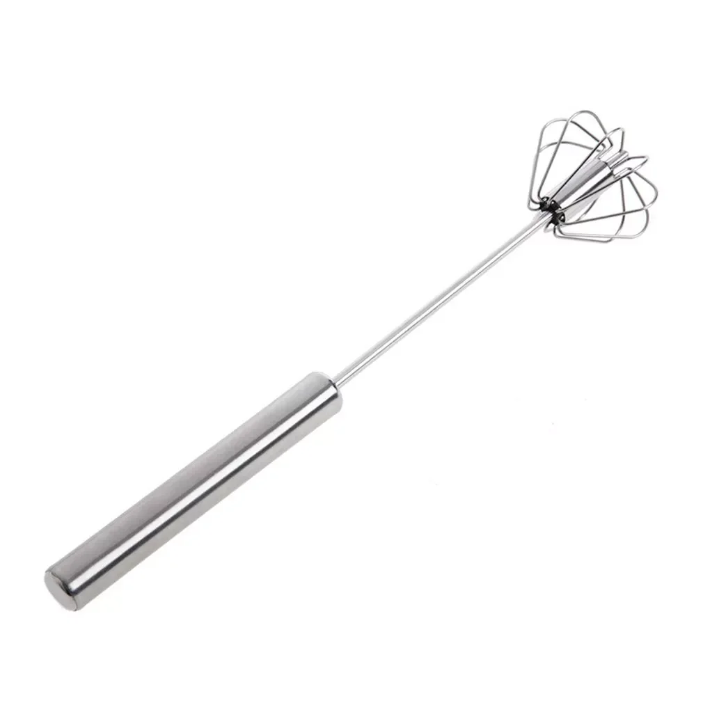 10 Inch Stainless Steel Rotary Spinning Manual Whisk Stainless Steel Whisk Cream Whisk Durable Baking Tool
10 Inch Stainless Steel Rotary Spinning Manual Whisk Stainless Steel Whisk Cream Whisk Durable Baking Tool