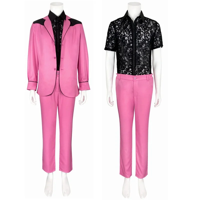 Halloween Costume Performance Cosplay Costume for Men Adult Stage Outfits Pink Jacket Black Lace See Through Blouse
Halloween Costume Performance Cosplay Costume for Men Adult Stage Outfits Pink Jacket Black Lace See Through Blouse