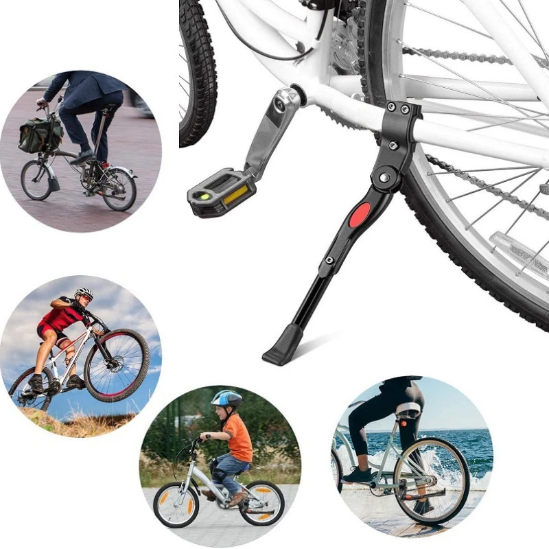 Adjustable Aluminium Bicycle Kickstand Bike Support For Any Type Mountain Bikes Road Bicycles Side Bicycle Stand 13.6''-15.7''
Adjustable Aluminium Bicycle Kickstand Bike Support For Any Type Mountain Bikes Road Bicycles Side Bicycle Stand 13.6''-15.7''