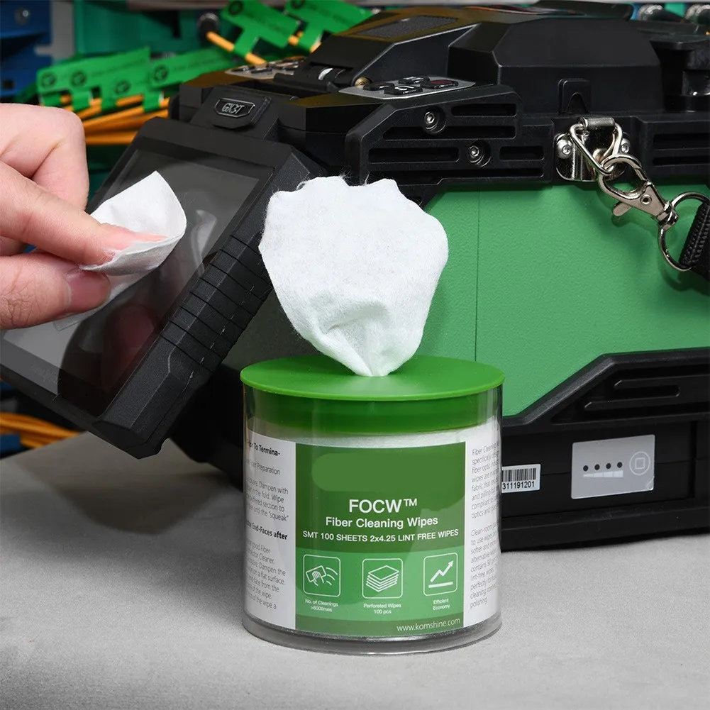 Komshine FOCW Fiber Optical Cleaning Paper Lint-Free Dust-free Wipe Paper Over 600+ Clean Times For Bare Fiber Cleaning Tools
Komshine FOCW Fiber Optical Cleaning Paper Lint-Free Dust-free Wipe Paper Over 600+ Clean Times For Bare Fiber Cleaning Tools