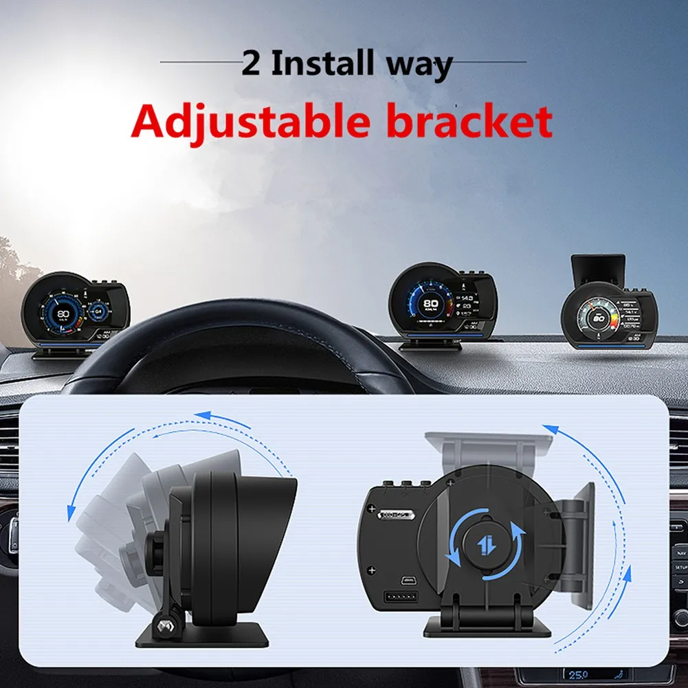 On The Dashboard GPS Dual System Head-up Display Digital Speedometer OBD+GPS Smart Gauge Suitable For All Models New
On The Dashboard GPS Dual System Head-up Display Digital Speedometer OBD+GPS Smart Gauge Suitable For All Models New