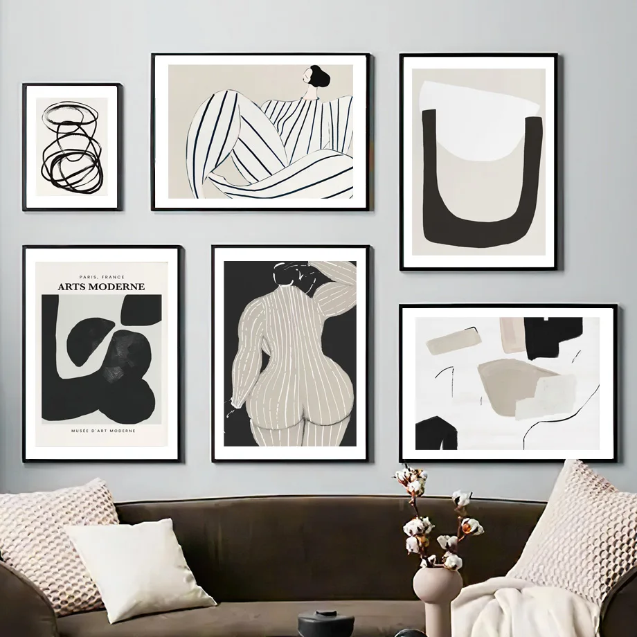 Modern Abstract Minimal Nordic Poster Geometric Curve Line Woman Wall Art Print Canvas Painting Decor Pictures For Living Room
Modern Abstract Minimal Nordic Poster Geometric Curve Line Woman Wall Art Print Canvas Painting Decor Pictures For Living Room