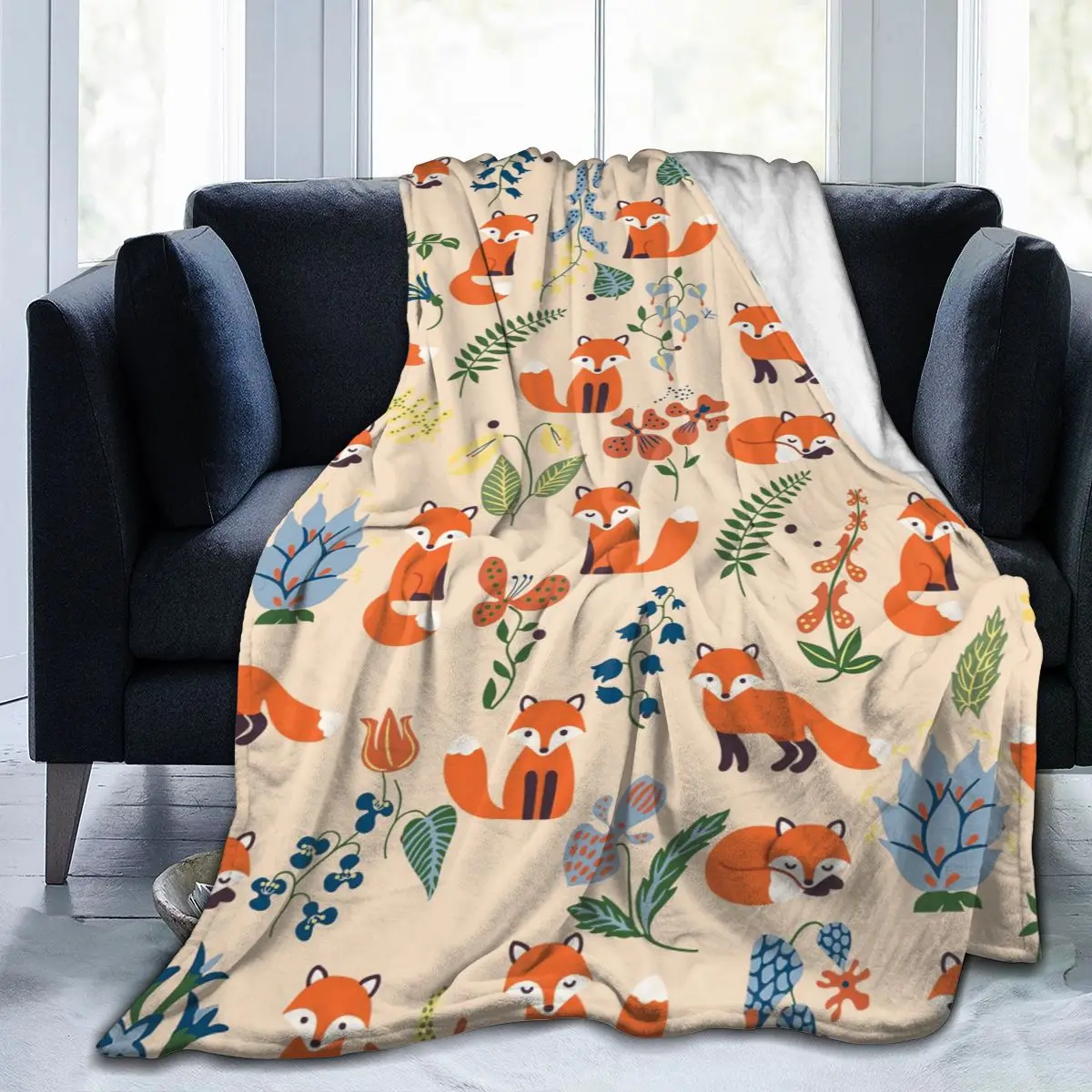 Cunning and cute red fox blanket winter flannel animal print blanket happy siesta bed linen bedding decoration quilt cover
Cunning and cute red fox blanket winter flannel animal print blanket happy siesta bed linen bedding decoration quilt cover