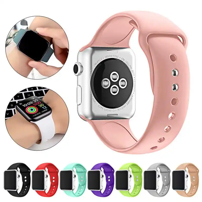 BeoYinGoi Double Nail Strap For Apple Watch Series 6 5 4 3 2 SE iWatch Band Smart Watch Wristband Bracelet WatchBand
BeoYinGoi Double Nail Strap For Apple Watch Series 6 5 4 3 2 SE iWatch Band Smart Watch Wristband Bracelet WatchBand