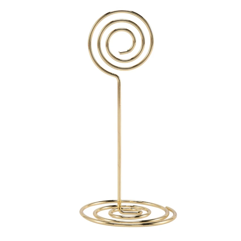 48 Pack Table Number Card Holders Photo Holder Stands Place Paper Menu Clips, Circle Shape (Gold)
48 Pack Table Number Card Holders Photo Holder Stands Place Paper Menu Clips, Circle Shape (Gold)