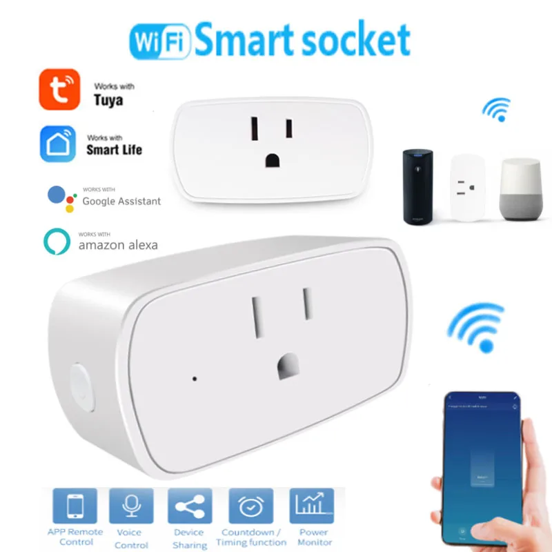 Умная розетка с Wi-Fi, 10 а, с ДУ
Умная розетка с Wi-Fi, 10 а, с ДУ