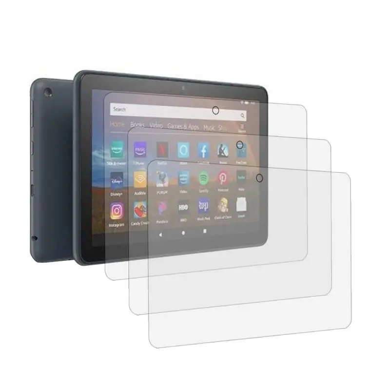 

3 шт., закаленное стекло для экрана планшета HD8 10-го поколения, защита от царапин, HD защита глаз, закаленная пленка, защитный чехол для Amazon Fire