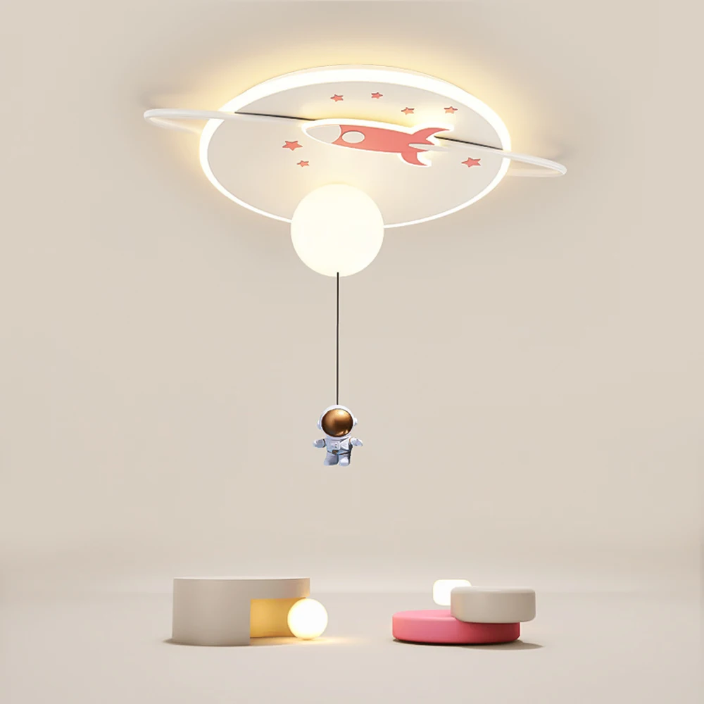 Nordic Creative LED Ceiling Light Cartoon Children Room Bedroom Ceiling Lamp Study Home Deco Designer Astronaut Lighting Fixture
Nordic Creative LED Ceiling Light Cartoon Children Room Bedroom Ceiling Lamp Study Home Deco Designer Astronaut Lighting Fixture