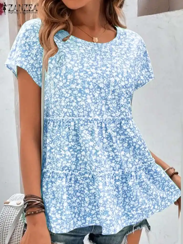2023 ZANZEA Fashion Women Short Sleeve Floral Printed Blouse Summer Casual O Neck Beach Shirt Bohemian Holiday Tops Party Blusas
2023 ZANZEA Fashion Women Short Sleeve Floral Printed Blouse Summer Casual O Neck Beach Shirt Bohemian Holiday Tops Party Blusas