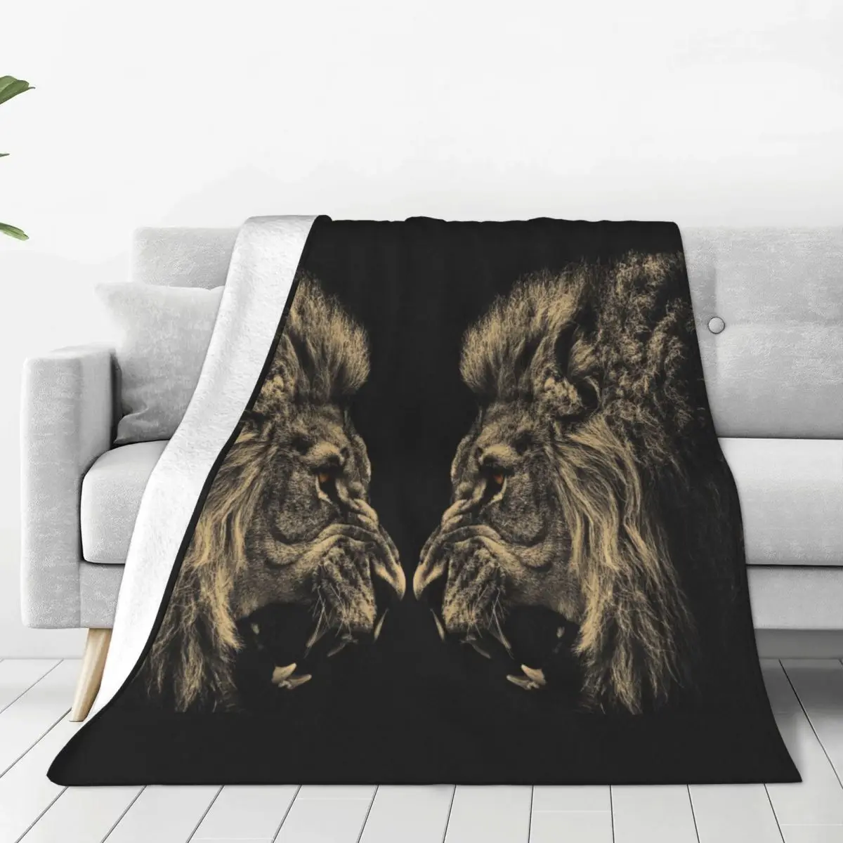 Two Angry-Lions Soft Flannel Throw Blanket for Couch Bed Warm Blanket Lightweight Blankets for Sofa Travel Blanket
Two Angry-Lions Soft Flannel Throw Blanket for Couch Bed Warm Blanket Lightweight Blankets for Sofa Travel Blanket